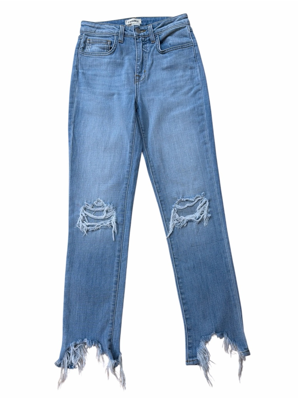 L'AGENCE High Line High Rise Skinny Distressed Jeans